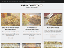 Tablet Screenshot of happydomesticity.wordpress.com