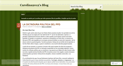 Desktop Screenshot of carolina2012.wordpress.com