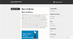 Desktop Screenshot of billpay.bancdebinaryfraud.wordpress.com
