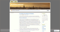 Desktop Screenshot of bloggingramadan.wordpress.com
