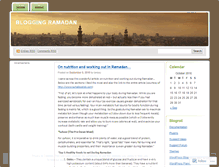 Tablet Screenshot of bloggingramadan.wordpress.com