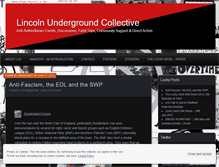 Tablet Screenshot of lincolnundergroundcollective.wordpress.com