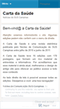 Mobile Screenshot of cartadasaude.wordpress.com