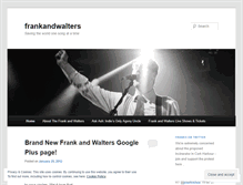 Tablet Screenshot of frankandwalters.wordpress.com