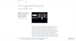 Desktop Screenshot of bringbackrapuk.wordpress.com