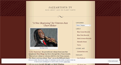 Desktop Screenshot of jazzartists.wordpress.com