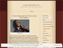 Tablet Screenshot of jazzartists.wordpress.com