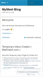 Mobile Screenshot of mymeet.wordpress.com