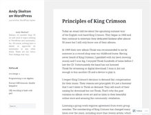 Tablet Screenshot of andy.wordpress.com