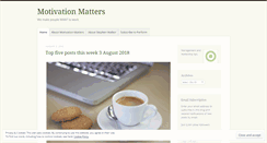 Desktop Screenshot of motivationmatters.wordpress.com