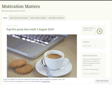 Tablet Screenshot of motivationmatters.wordpress.com