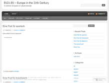 Tablet Screenshot of eu21eu.wordpress.com