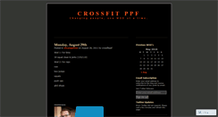 Desktop Screenshot of crossfitppf.wordpress.com