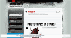 Desktop Screenshot of gamecheatr.wordpress.com