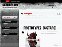 Tablet Screenshot of gamecheatr.wordpress.com