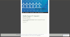 Desktop Screenshot of healthyrapport.wordpress.com