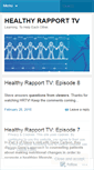 Mobile Screenshot of healthyrapport.wordpress.com