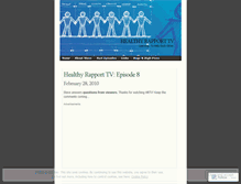 Tablet Screenshot of healthyrapport.wordpress.com