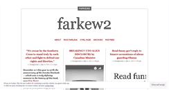 Desktop Screenshot of farkew2.wordpress.com