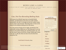 Tablet Screenshot of mindlikealens.wordpress.com
