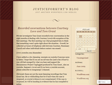 Tablet Screenshot of justiceforkurt.wordpress.com
