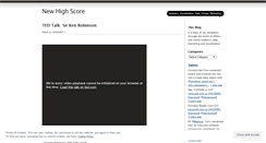 Desktop Screenshot of newhighscore.wordpress.com