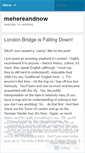 Mobile Screenshot of mehereandnow.wordpress.com