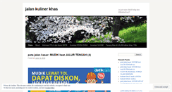 Desktop Screenshot of jalan2011kulinerkhas.wordpress.com