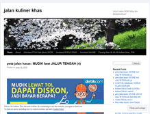 Tablet Screenshot of jalan2011kulinerkhas.wordpress.com
