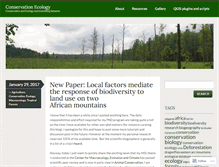 Tablet Screenshot of conservationecology.wordpress.com