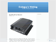 Tablet Screenshot of evdoguy.wordpress.com