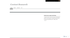 Desktop Screenshot of contextresearch.wordpress.com
