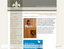 Tablet Screenshot of educacionejecutiva.wordpress.com