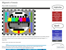 Tablet Screenshot of migranti.wordpress.com