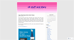 Desktop Screenshot of ckstuff.wordpress.com