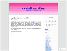 Tablet Screenshot of ckstuff.wordpress.com