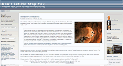 Desktop Screenshot of dontletmestopyou.wordpress.com