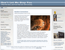 Tablet Screenshot of dontletmestopyou.wordpress.com