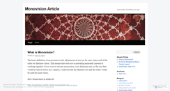 Desktop Screenshot of monovisionarticles.wordpress.com