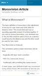 Mobile Screenshot of monovisionarticles.wordpress.com