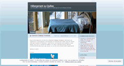 Desktop Screenshot of hebergementauquebec.wordpress.com