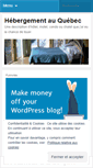 Mobile Screenshot of hebergementauquebec.wordpress.com