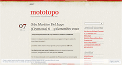 Desktop Screenshot of mototopo.wordpress.com