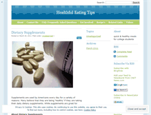 Tablet Screenshot of healthfuleatingtips.wordpress.com