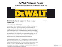 Tablet Screenshot of dewaltparts.wordpress.com