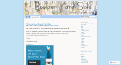 Desktop Screenshot of boulderyardsale.wordpress.com