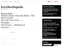Tablet Screenshot of loveheelspain.wordpress.com