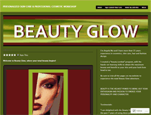 Tablet Screenshot of beautyglowlouisville.wordpress.com