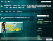 Tablet Screenshot of downloadwatchoneforthemoneymovie.wordpress.com