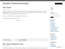 Tablet Screenshot of akulabi.wordpress.com